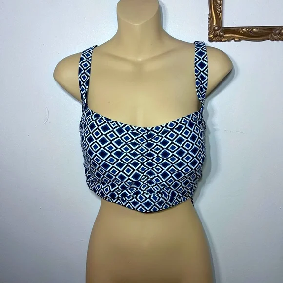 Beach House Women For Torrid Bikini Top New With Tag Size 18W Padded Tie Back A4 - Picture 1 of 11